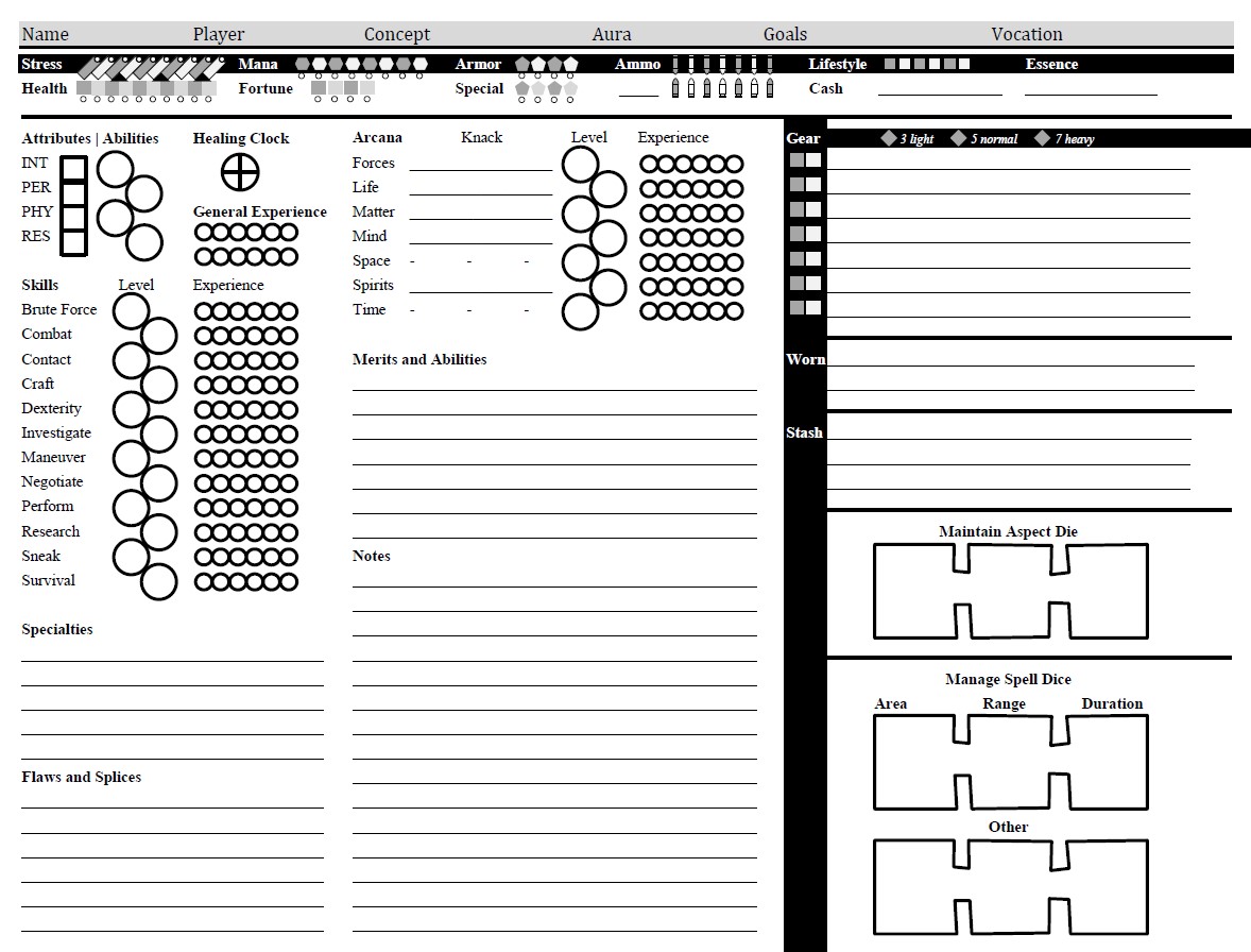 Character Creation – OLD2 – Witchgates
